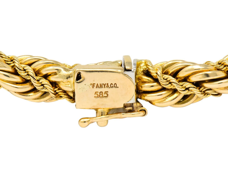 Tiffany twisted rope shop bracelet