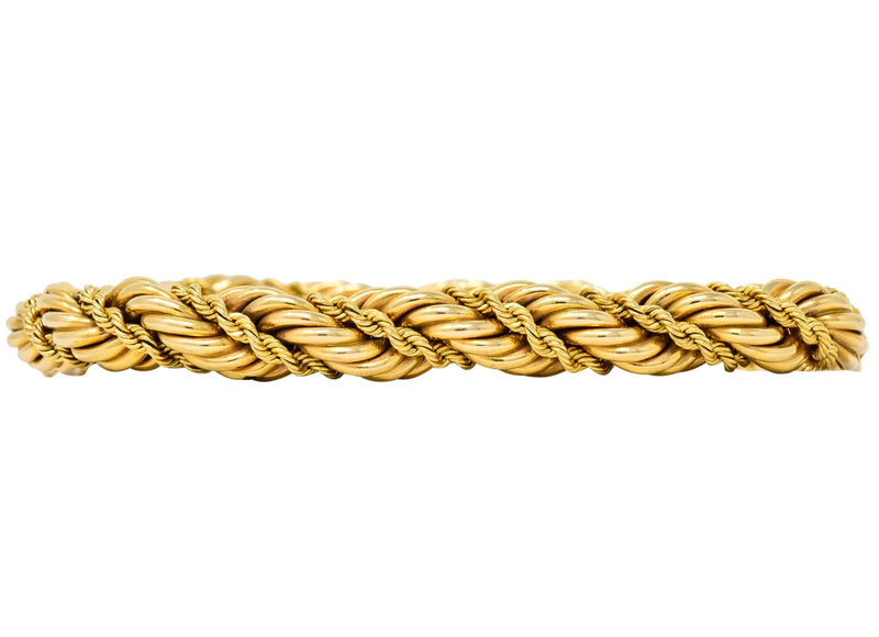 Tiffany & Co. Vintage 14 Karat Yellow Gold Twisted Rope Bracelet - Wilson's Estate Jewelry