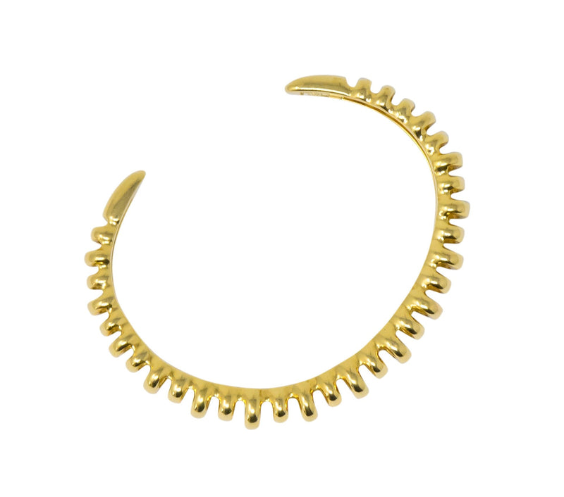 Tiffany & Co. Vintage 18 Karat Gold Ribbed Cuff Bracelet - Wilson's Estate Jewelry