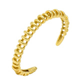 Tiffany & Co. Vintage 18 Karat Gold Ribbed Cuff Bracelet - Wilson's Estate Jewelry