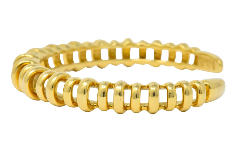 Tiffany & Co. Vintage 18 Karat Gold Ribbed Cuff Bracelet - Wilson's Estate Jewelry