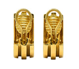 Tiffany & Co. Vintage 1995 18 Karat Gold Atlas Ear-Clip Earrings - Wilson's Estate Jewelry