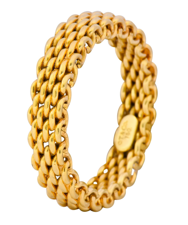 Estate Tiffany & Co. 18K Y Gold 10mm Somerset Ring sz 12 | Walter Bauman  Jewelers