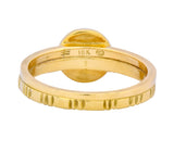 Turquoise 18 Karat Gold Stacking Ring - Wilson's Estate Jewelry