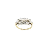 Understated .20 CTW Diamond & 14K Gold Two-Tone Retro Ring Wilson's Estate Jewelry
