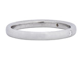 Van Cleef & Arpels Diamond Platinum Three Stone Band Ring - Wilson's Estate Jewelry