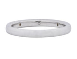 Van Cleef & Arpels Diamond Platinum Three Stone Band Ring - Wilson's Estate Jewelry