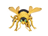 Van Cleef & Arpels French 1970's Vintage Onyx Amber Chrysoprase 18 Karat Gold Bee Bug Brooch - Wilson's Estate Jewelry