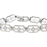 Versatile Art Deco .40 CTW Diamond 14K White Gold Bracelet Wilson's Estate Jewelry
