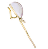 Vhernier Diamond Rock Crystal Mother-of-Pearl 18 Karat Gold Balloon Palloncino Ear-Clips Earrings - Wilson's Estate Jewelry