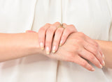 Victorian 0.70 CTW Diamond 14 Karat Two-Tone Gold Engagement Ring - Wilson's Estate Jewelry