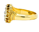 Victorian 0.70 CTW Old Mine Cut Diamond 18 Karat Gold Cluster Ring - Wilson's Estate Jewelry