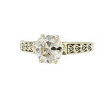 Victorian 1.32 CTW Diamond 14 Karat Gold Solitaire Engagement Ring Wilson's Estate Jewelry