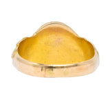 Victorian 14 Karat Gold Cloaked Wise Man Unisex Signet Ring - Wilson's Estate Jewelry