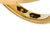 Victorian 14 Karat Rose Gold Mixed Metal Lao Tzu Boy & Ox Shakudo Ring - Wilson's Estate Jewelry