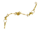 Victorian 14 Karat Yellow Gold Fox Hunt Horse Link Bracelet - Wilson's Estate Jewelry