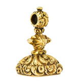 Victorian Bloodstone Intaglio 14 Karat Gold Tudor Fob Pendant - Wilson's Estate Jewelry