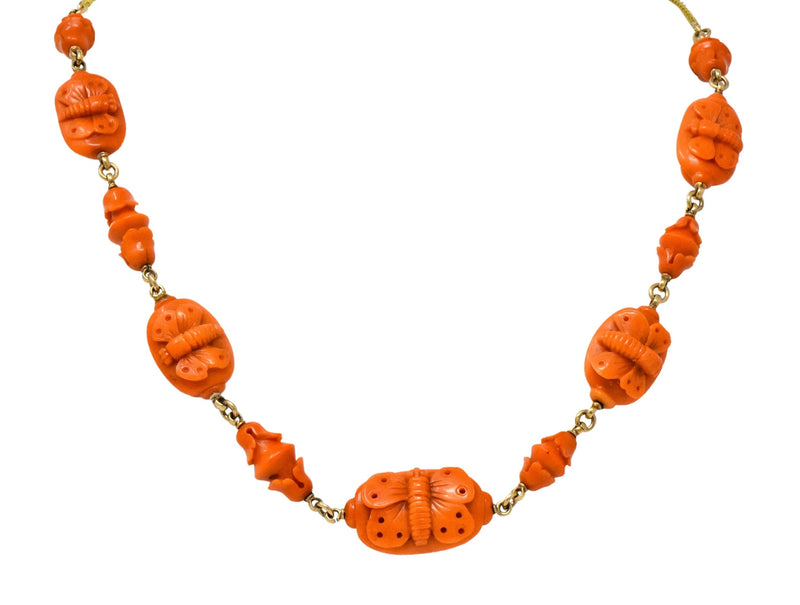 Estate store coral jewelry