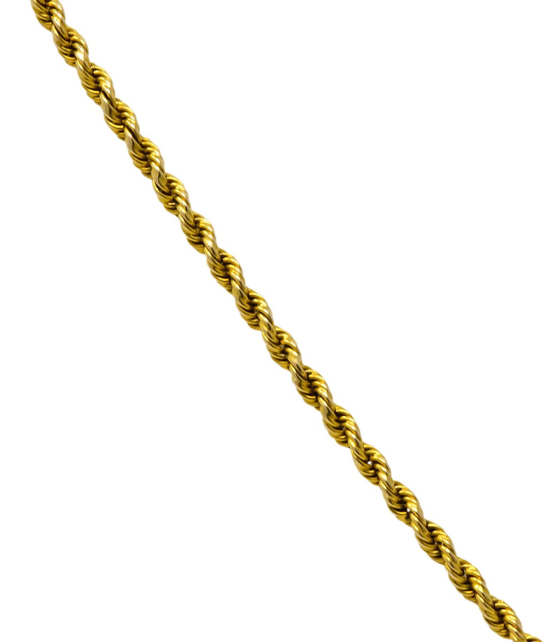 Victorian Jade Seed Pearl 14 Karat Gold 48 Inch Station Necklace - Wilson's Estate Jewelry