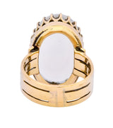 Victorian Moonstone 14 Karat Yellow Gold Ring - Wilson's Estate Jewelry