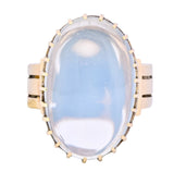 Victorian Moonstone 14 Karat Yellow Gold Ring - Wilson's Estate Jewelry