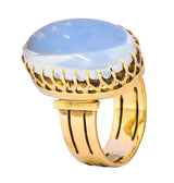 Victorian Moonstone 14 Karat Yellow Gold Ring - Wilson's Estate Jewelry