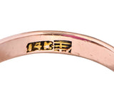 Victorian Natural Ruby 14 Karat Gold Scrolled Dinner Ring GIA - Wilson's Estate Jewelry