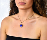 Victorian Pearl Enamel 14 Karat Yellow Gold Pendant Necklace - Wilson's Estate Jewelry