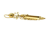 Victorian Seed Pearl & 14K Gold Drop Earrings, CA 1890 Wilson's Estate Jewelry