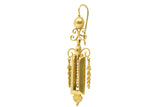 Victorian Seed Pearl & 14K Gold Drop Earrings, CA 1890 Wilson's Estate Jewelry