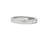 Vintage 1.00 CTW Diamond Platinum Stackable Band Ring Wilson's Estate Jewelry
