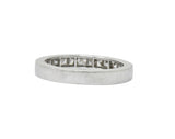 Vintage 1.00 CTW Diamond Platinum Stackable Band Ring Wilson's Estate Jewelry