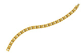 Vintage 1.68 CTW Diamond 18 Karat Gold Knot Link Bracelet - Wilson's Estate Jewelry