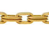 Vintage 18 Karat Gold Elongated Link Bracelet - Wilson's Estate Jewelry