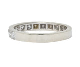 Vintage Diamond 14 Karat White Gold Band Stackable Ring - Wilson's Estate Jewelry
