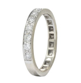 Vintage Diamond 14 Karat White Gold Band Stackable Ring - Wilson's Estate Jewelry