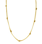 Vintage Tiffany & Co. 18 Karat Gold Knot Station Necklace - Wilson's Estate Jewelry