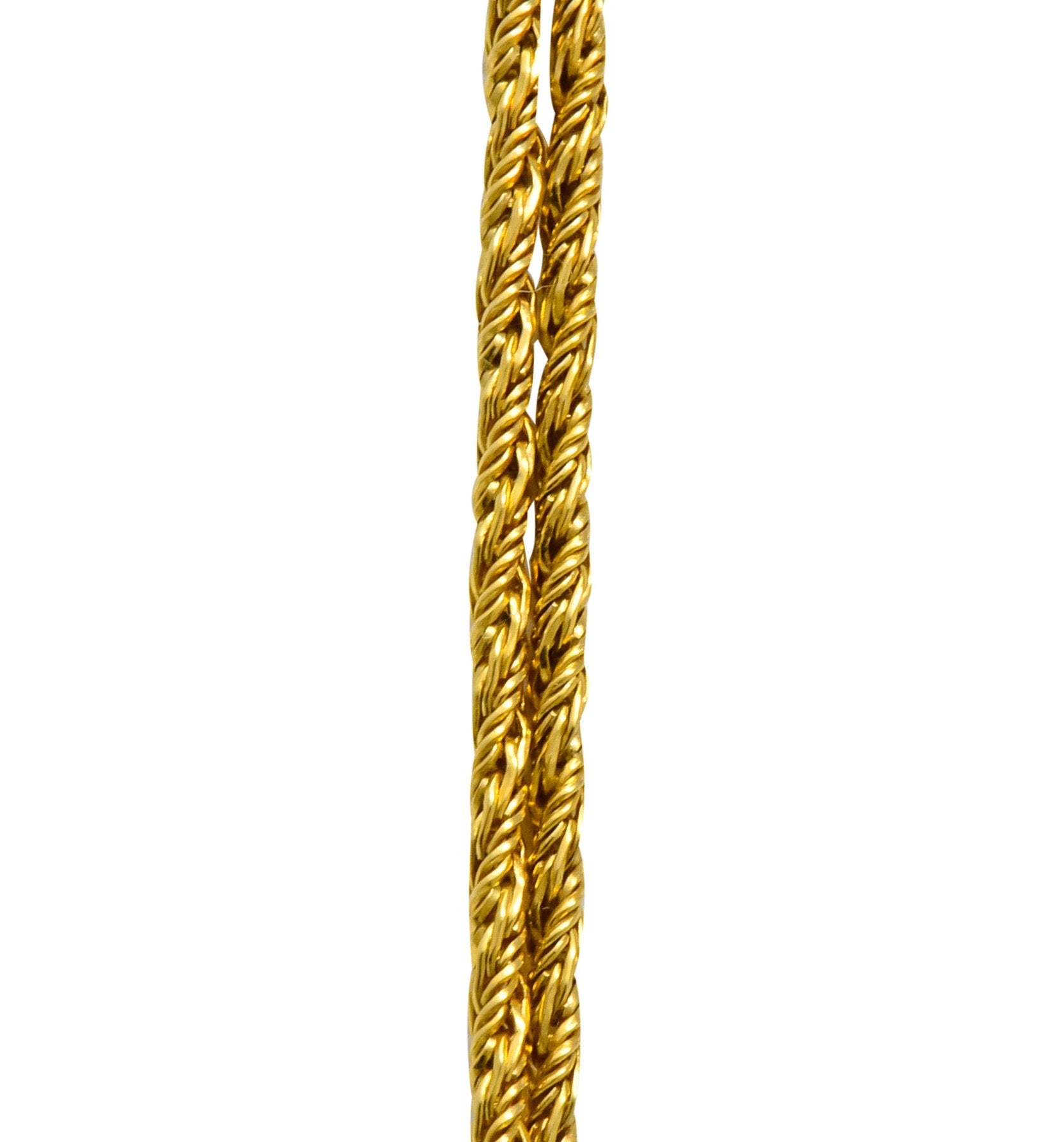 Vintage Tiffany & Co. 18 Karat Gold Knot Station Necklace - Wilson's Estate Jewelry