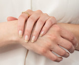 Walker & Hall Victorian Old Mine Diamond 18 Karat Gold Buckle Band Ring - Wilson's Estate Jewelry