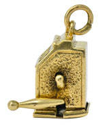 Walter Lampl Articulated Art Deco 14 Karat Gold Slot Machine Charm - Wilson's Estate Jewelry