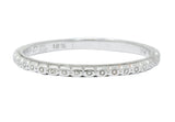 White Rose Jewelry Mfg. Co. Art Deco Orange Blossom Platinum Band Ring - Wilson's Estate Jewelry