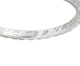 White Rose Jewelry Mfg. Co. Art Deco Orange Blossom Platinum Band Ring - Wilson's Estate Jewelry