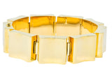 Wide Vintage 14 Karat Gold Polished Link Bracelet - Wilson's Estate Jewelry